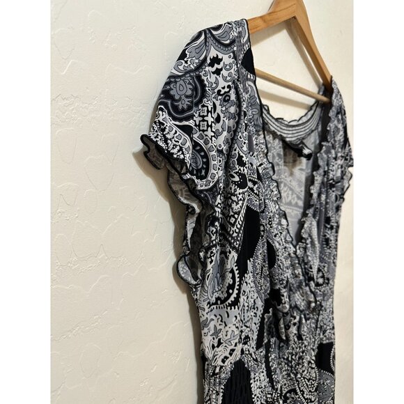 Y2K Babydoll Anthony Original Maxi Dress Sz L Boho Festival Fairygrunge Western - Picture 10 of 13